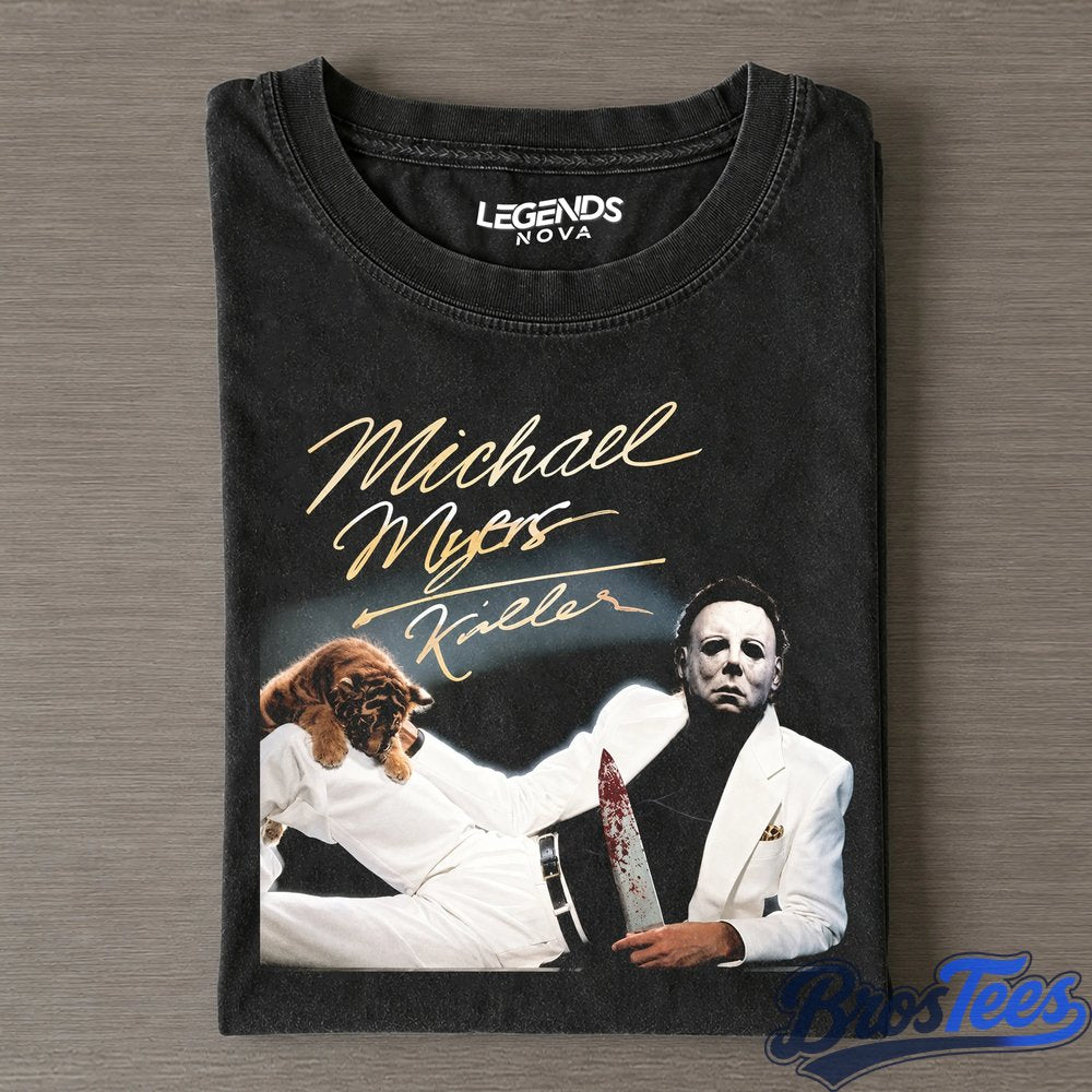 Michael Myers Just a Killer Knife Pose Tee