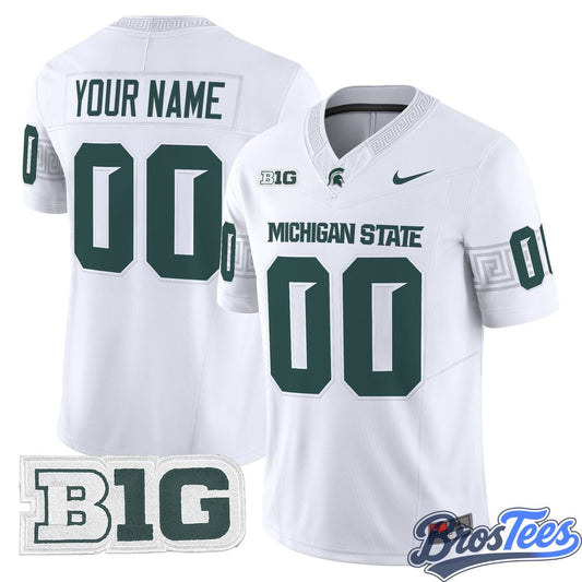 Michigan State Spartans 2026 Custom Football Jersey