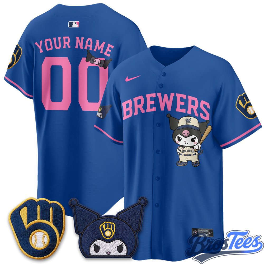 Milwaukee Brewers x Kuromi Edition Vapor Custom Baseball Jersey