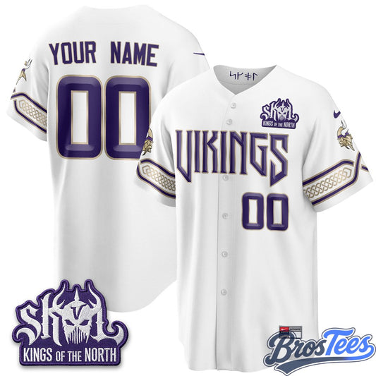 Minnesota Vikings 2026 Rivalries Edition Custom Baseball Jersey