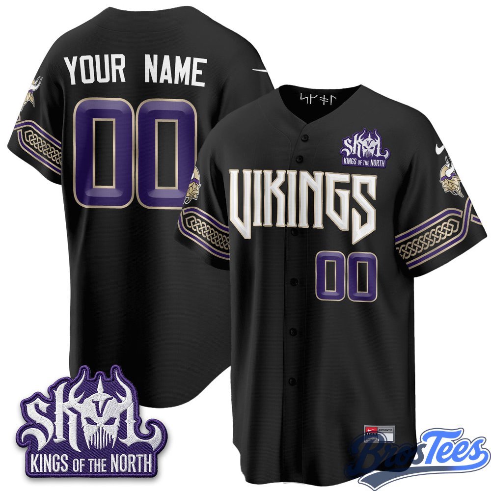 Minnesota Vikings 2026 Rivalries Edition Custom Baseball Jersey