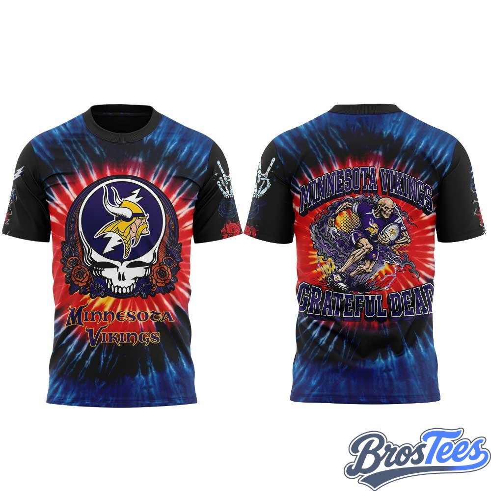 Minnesota Vikings Grateful Dead Skeletons Shirt