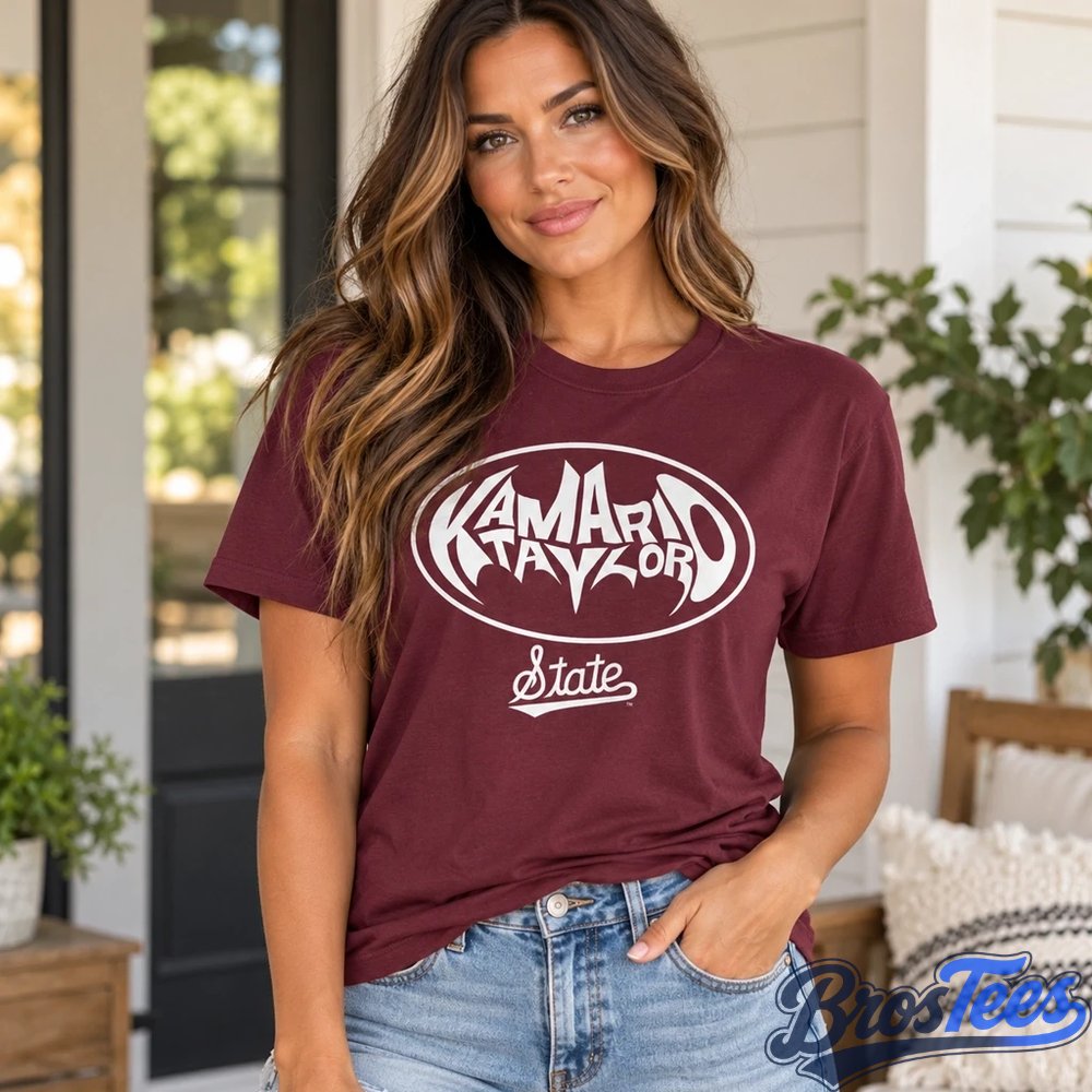 Mississippi State Bulldogs Football Kamario Taylor Hero Logo Graphic Shirt