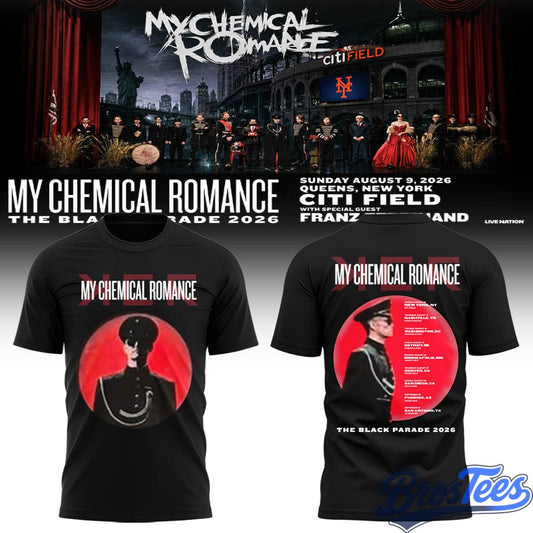 My Chemical Romance The Black Parade 2026 Tour – Citi Field New York T-Shirt