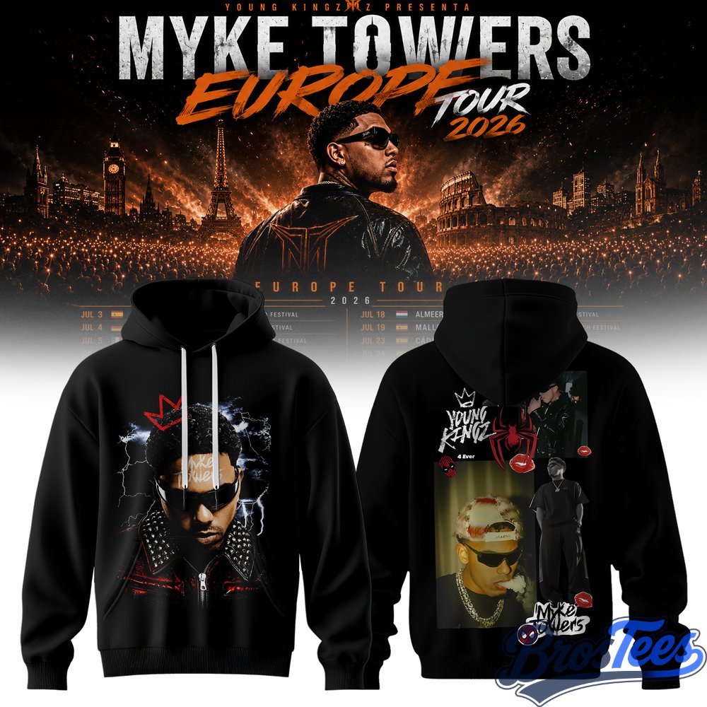 Myke Towers Young Kingz Web Hoodie