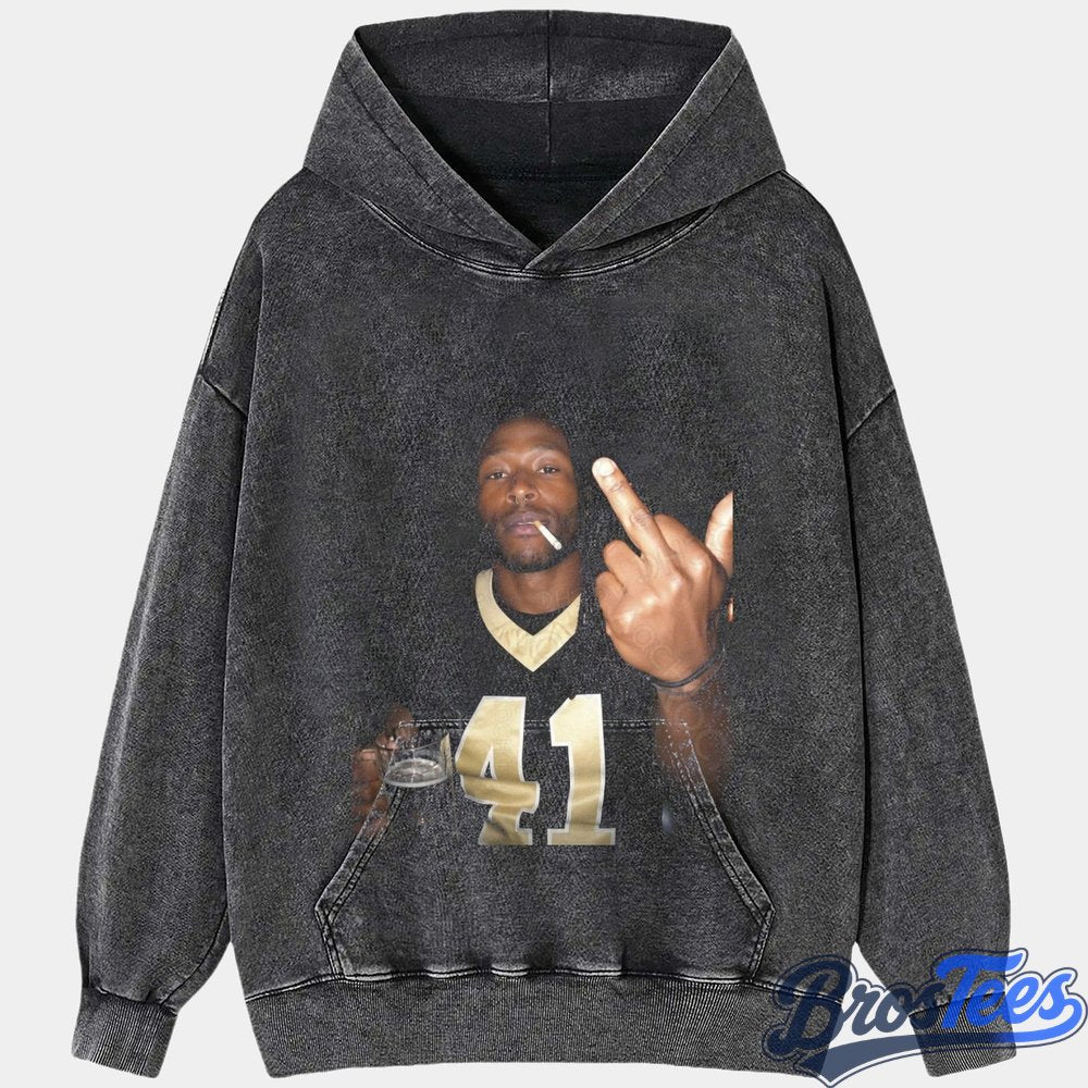 New Orleans Saints Alvin Kamara Drinking & Middle Finger Tee