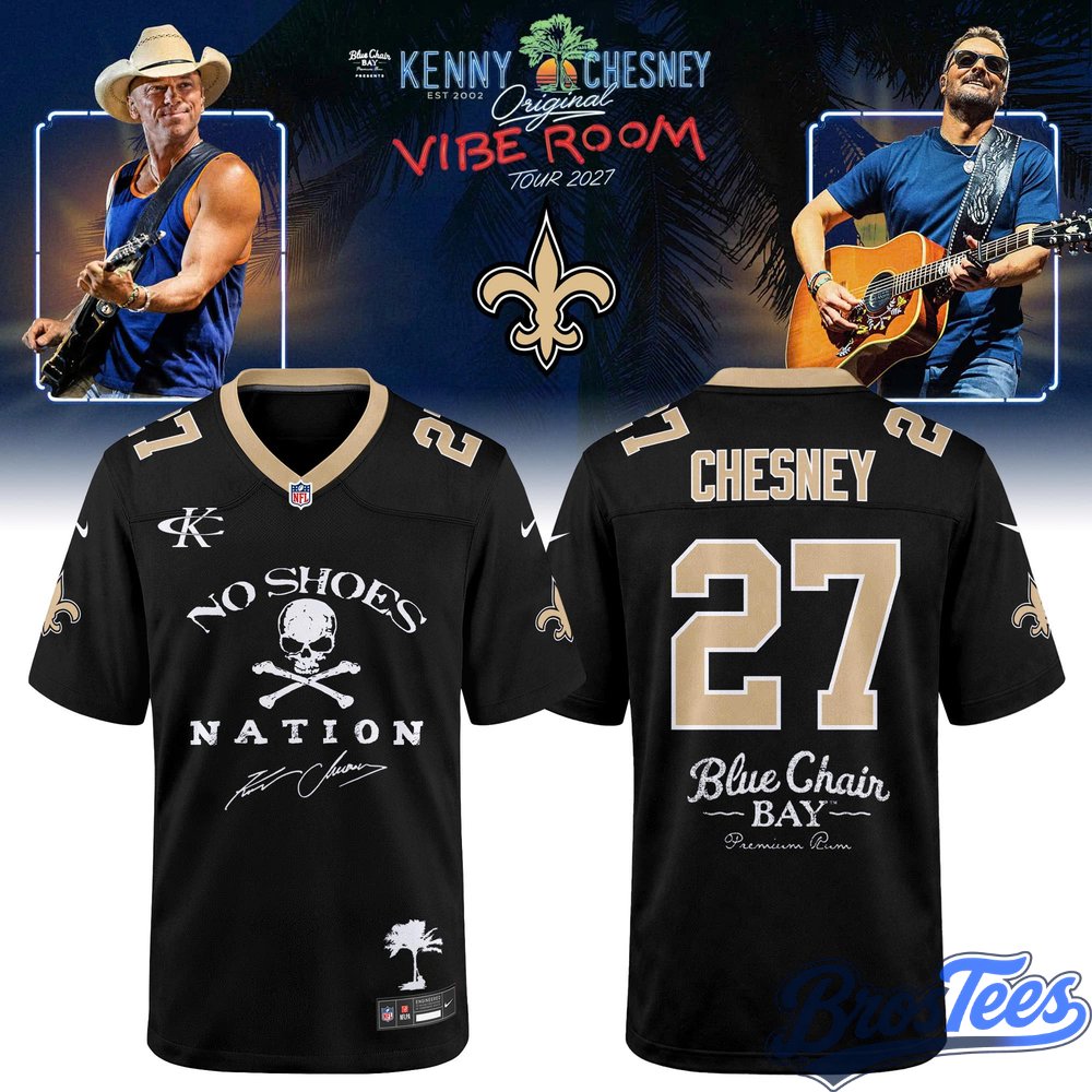 New Orleans Saints x Kenny Chesney The Original Vibe Room Tour 2027 Jersey