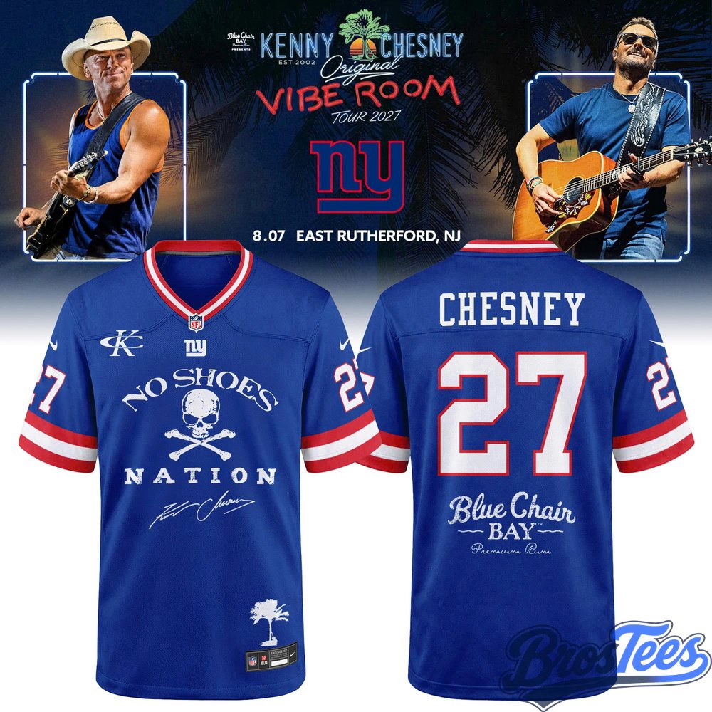 New York Giants x Kenny Chesney The Original Vibe Room Tour 2027 Jersey