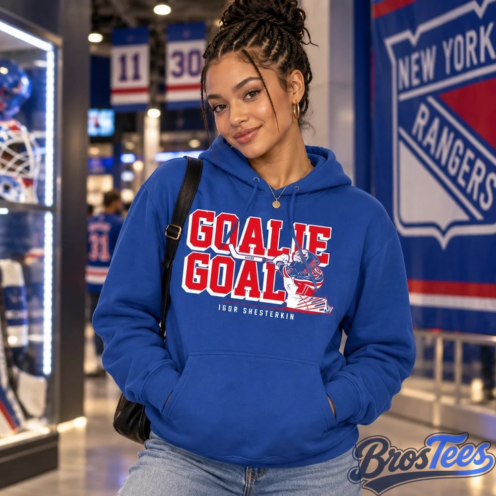 New York Rangers Igor Shesterkin Goalie Goal Graphic Shirt