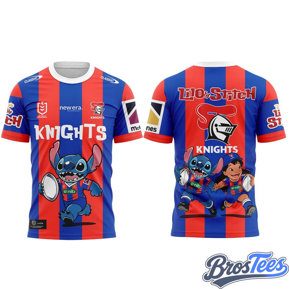 Newcastle Knights 2026 Lilo & Stitch T-Shirt