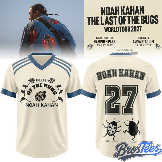 Noah Kahan The Last of The Bugs World Tour 2027 Personalized Football Jersey