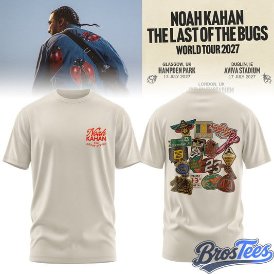 Noah Kahan The Last of The Bugs World Tour 2027 T-Shirt