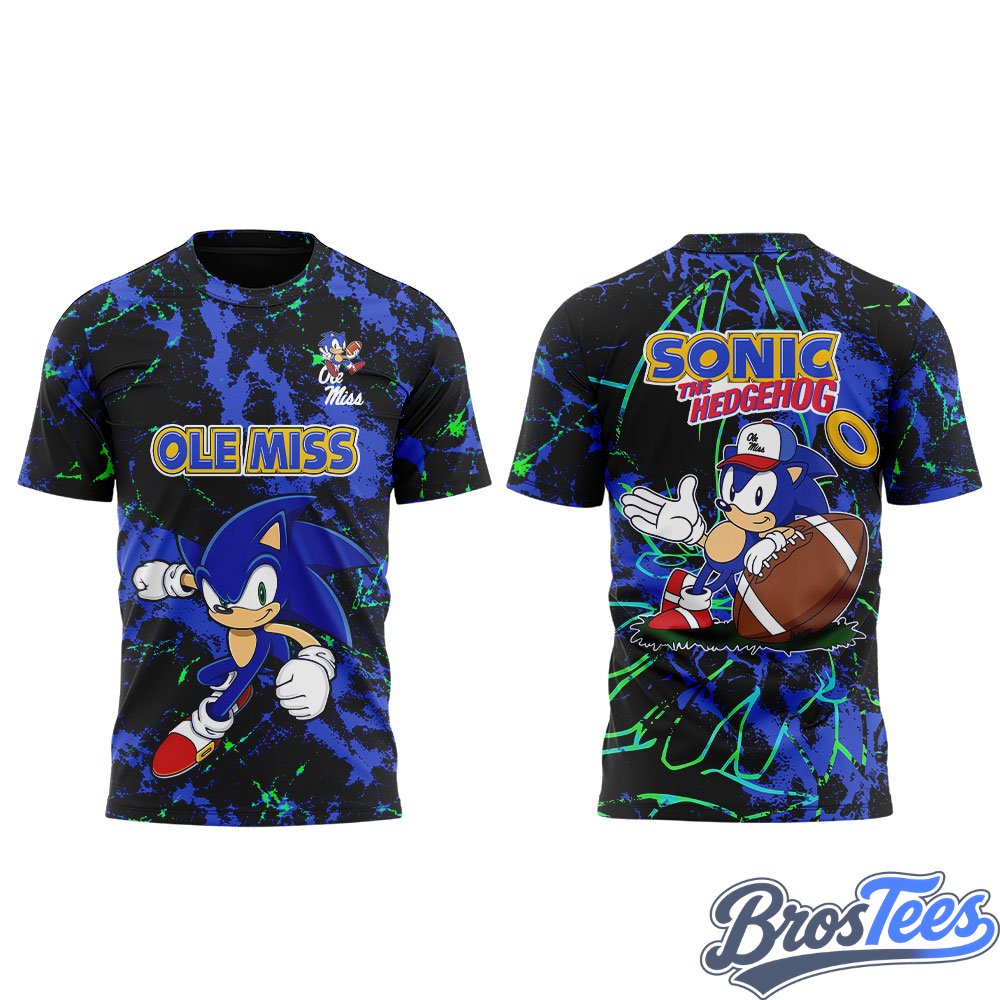 Ole Miss Football Sonic the Hedgehog 2026 Shirt