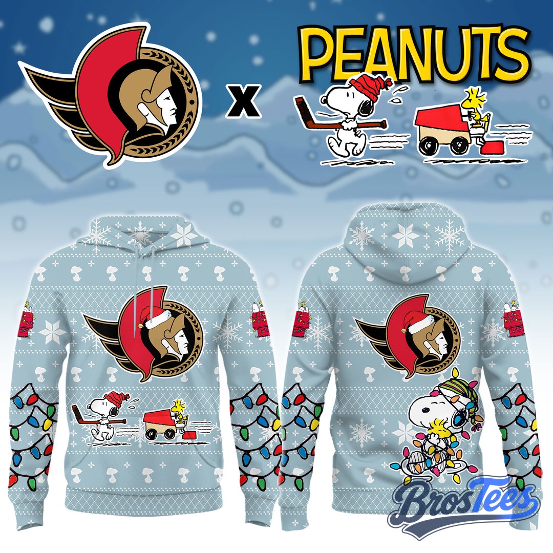 Ottawa Senators x Peanuts 2026 Christmas Limited Edition Hoodie