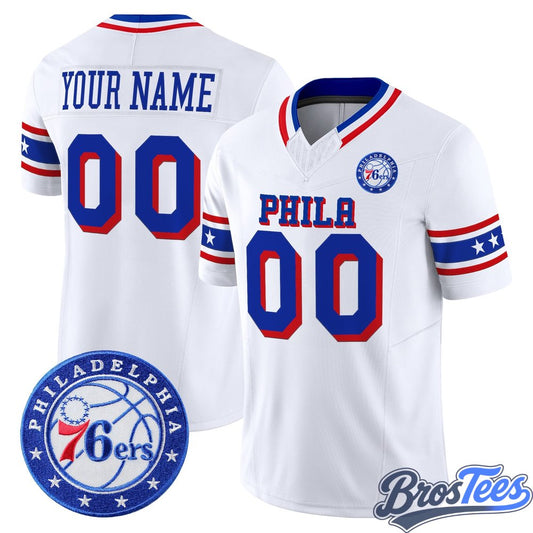 Philadelphia 76ers Limited Custom Football Jersey