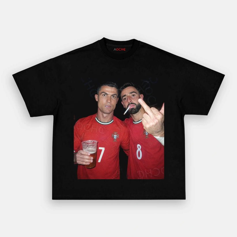 Portugal Bruno Fernandes & Ronaldo Style Tee