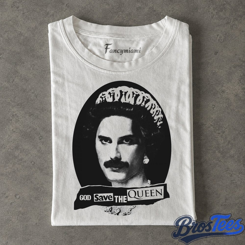 Queen Freddie Mercury God Save the Queen Tee