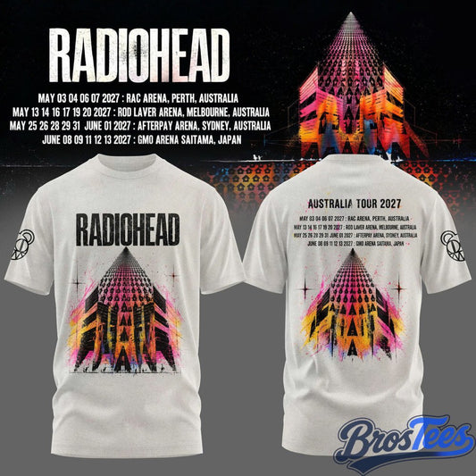 Radiohead Australia Tour 2027 Shirt