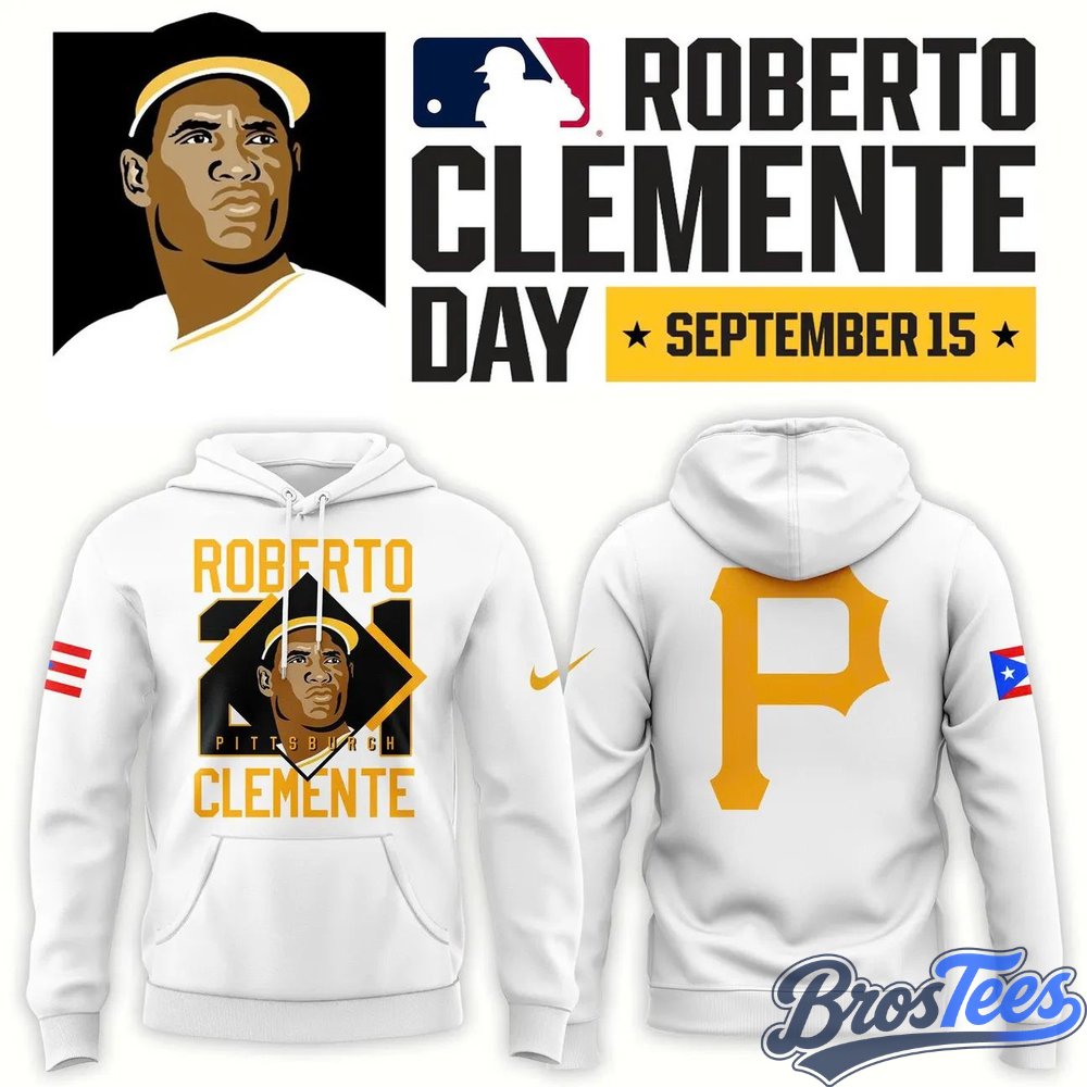 Roberto Clemente 21 Pittsburgh Pirates September 15 Day Hoodie