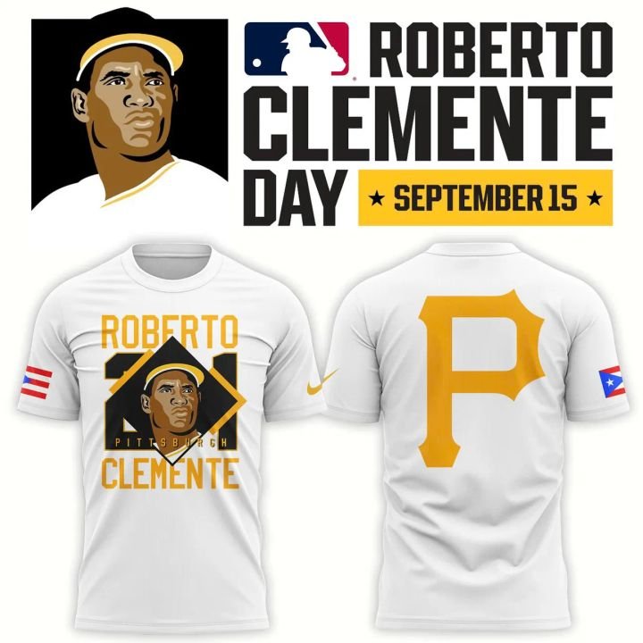 Roberto Clemente 21 Pittsburgh Pirates September 15 Day Shirt