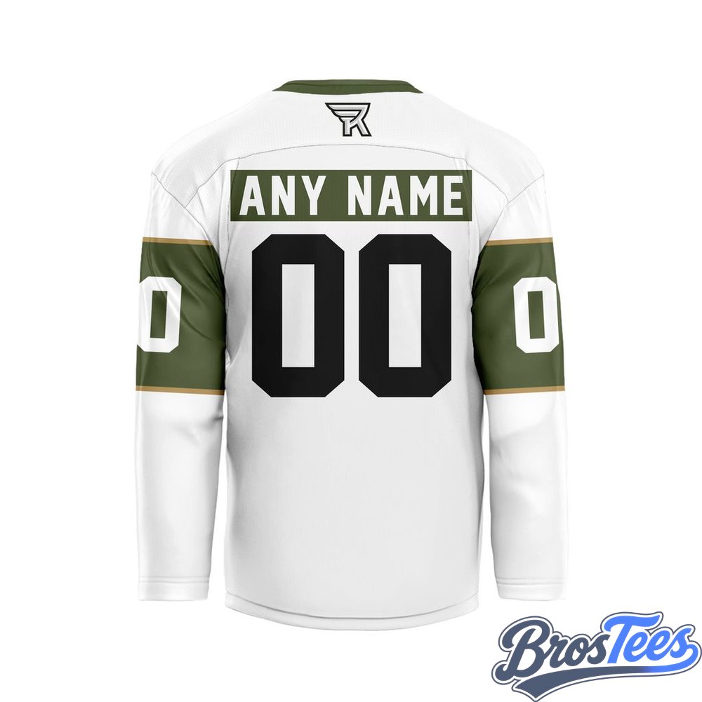 Rochester Knighthawks White Custom Hockey Jersey