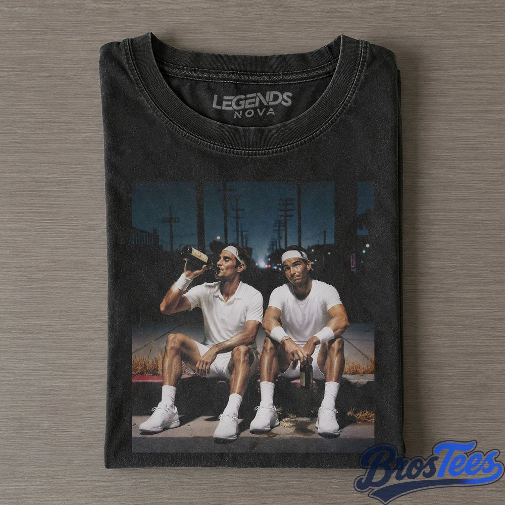 Roger Federer & Rafael Nadal Tennis Legend Graphic Shirt