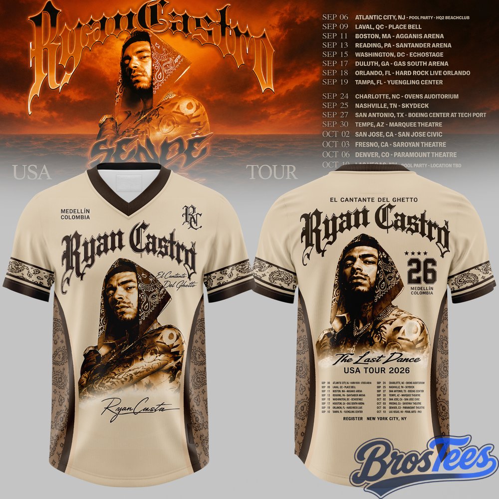 Ryan Castro Sende The Last Dance USA Tour 2026 Football Jersey