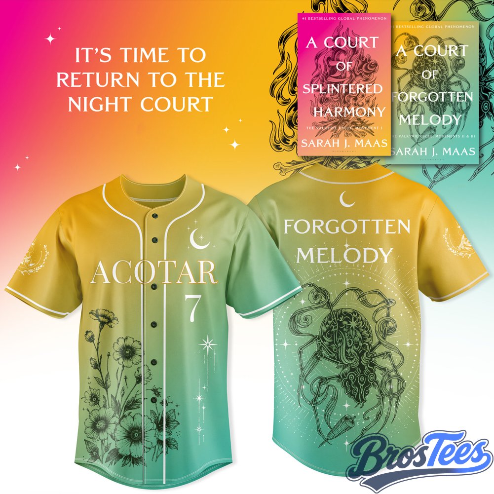 Sarah J Maas Splintered Harmony Baseball Jersey