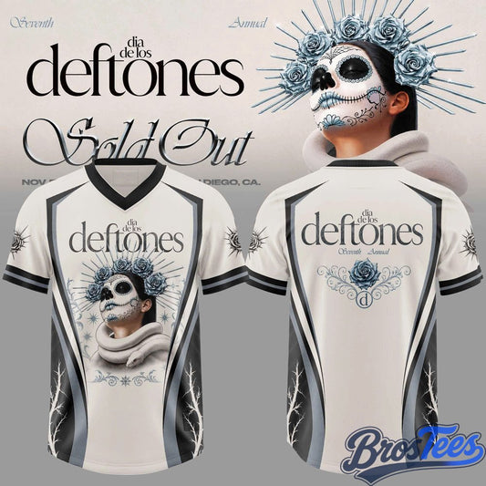 Seventh Annual Dia De Los Deftones Floral Vines Football Jersey