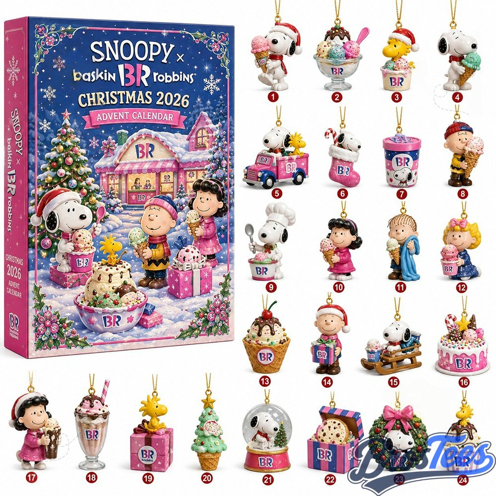 Snoopy x Baskin Robbins Christmas Advent Calendar 2026 Xmas Decor Ideas