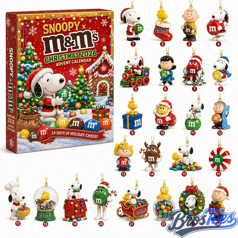 Snoopy x MnM'S Christmas Countdown Xmas Advent Calendar 2026