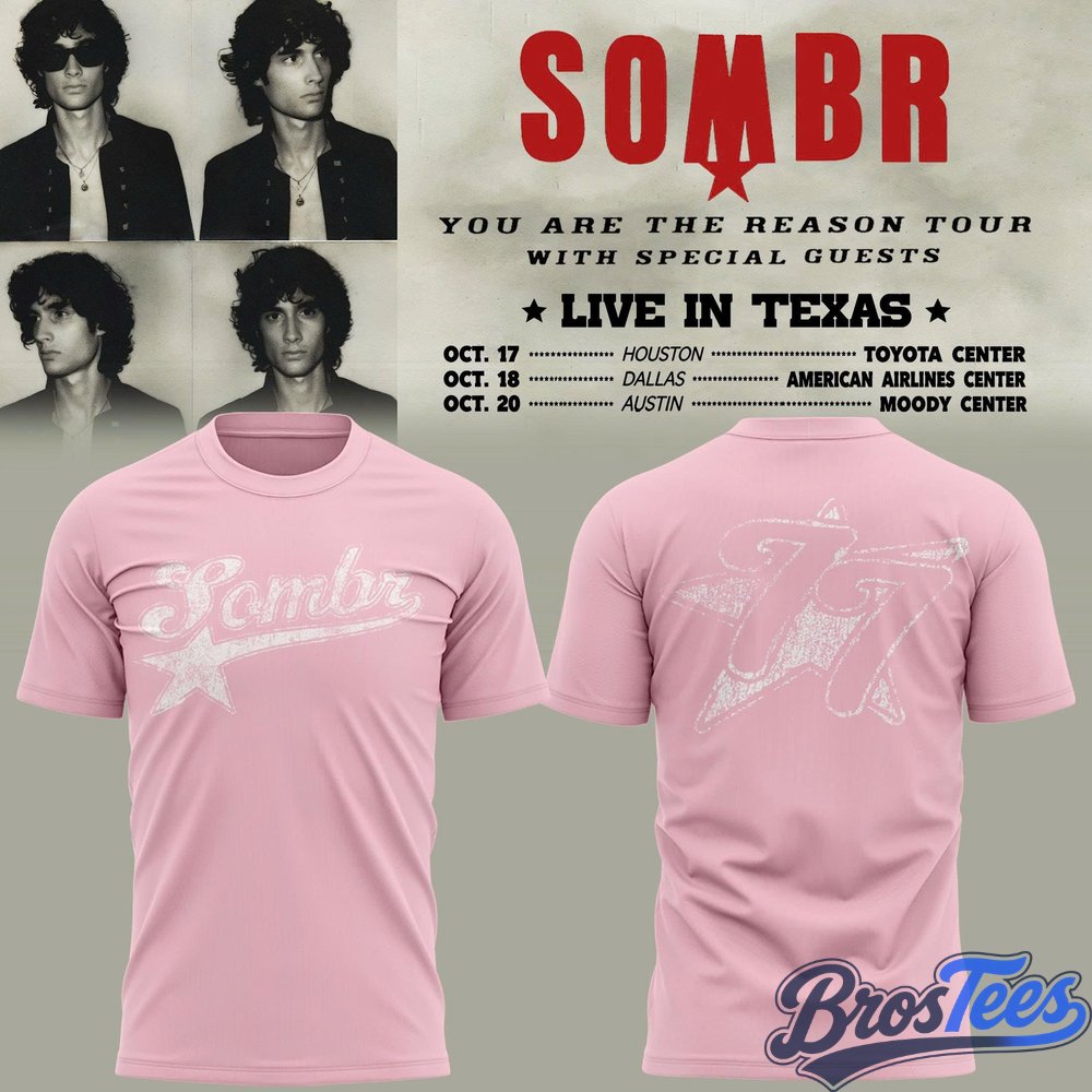 Sombr - You Are The Reason Tour 2026 Live in Texas T-Shirt