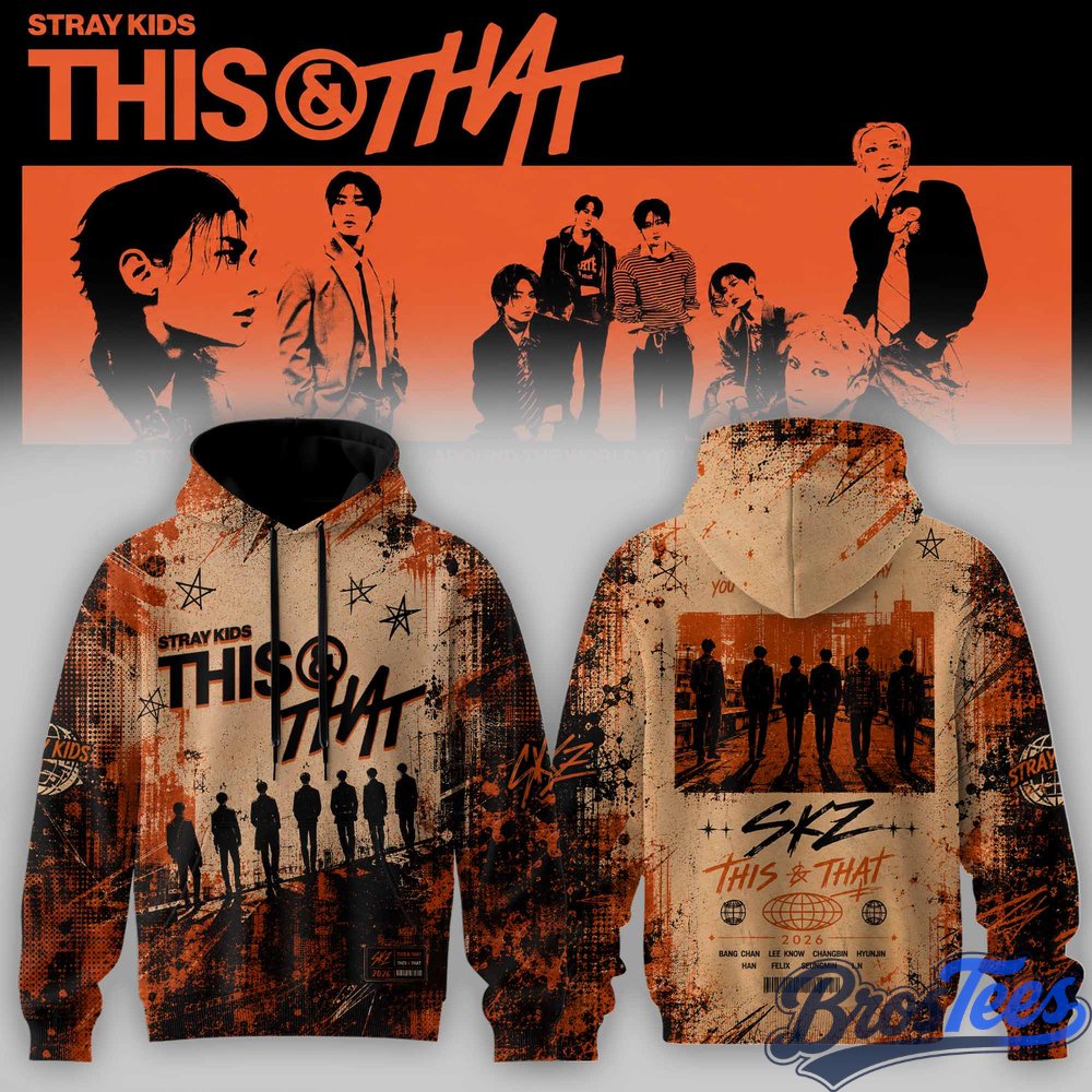 StrayKids LIVE TOUR パーカー Stray Kids This & That Signature RUN IT World Tour Hoodie – BrosTees