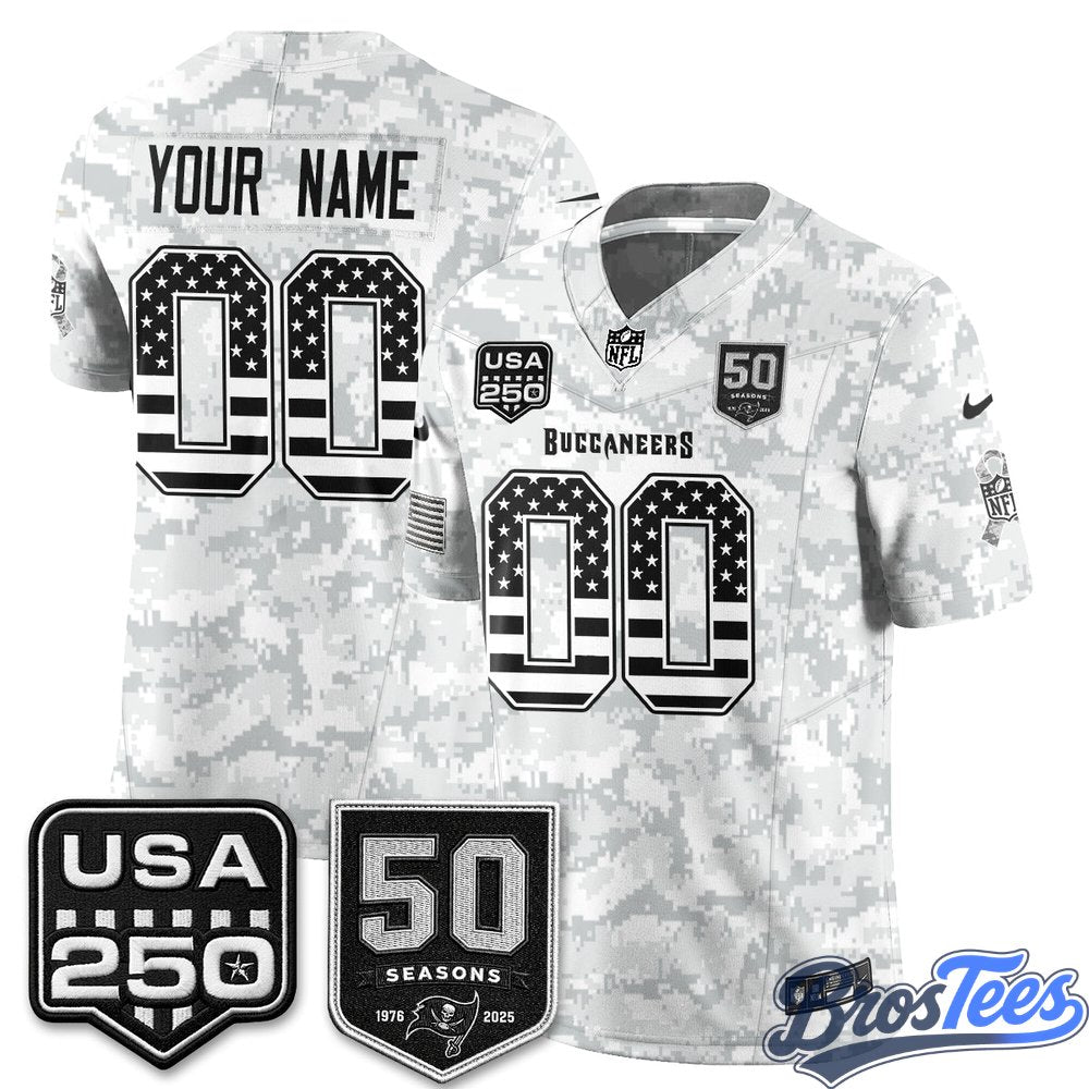 Tampa Bay Buccaneers 2026 Salute to Service Edition Vapor Custom Jersey