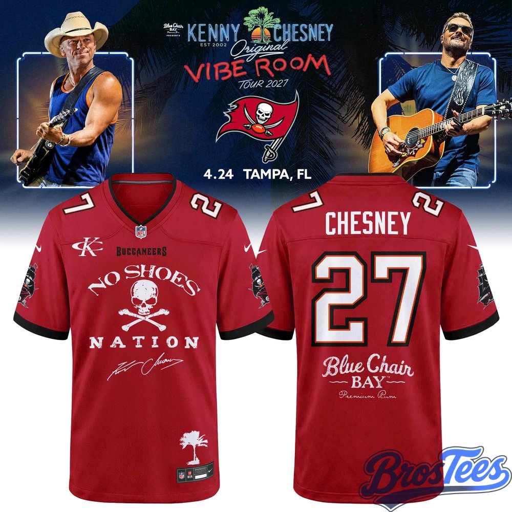 Tampa Bay Buccaneers x Kenny Chesney The Original Vibe Room Tour 2027 Jersey