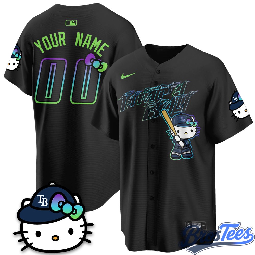 Tampa Bay Rays x Hello Kitty City Connect Vapor Custom Baseball Jersey