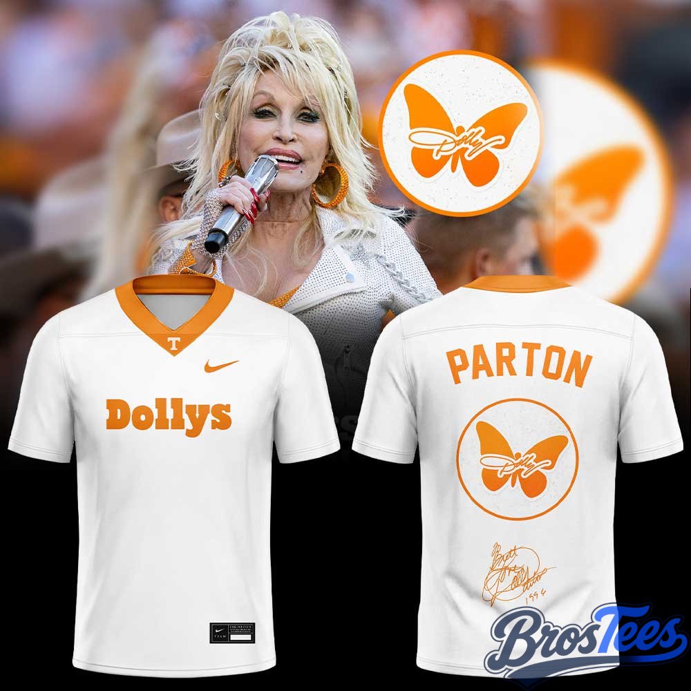 Tennessee Football Honor Volunteers fan Dolly Parton Football Jersey