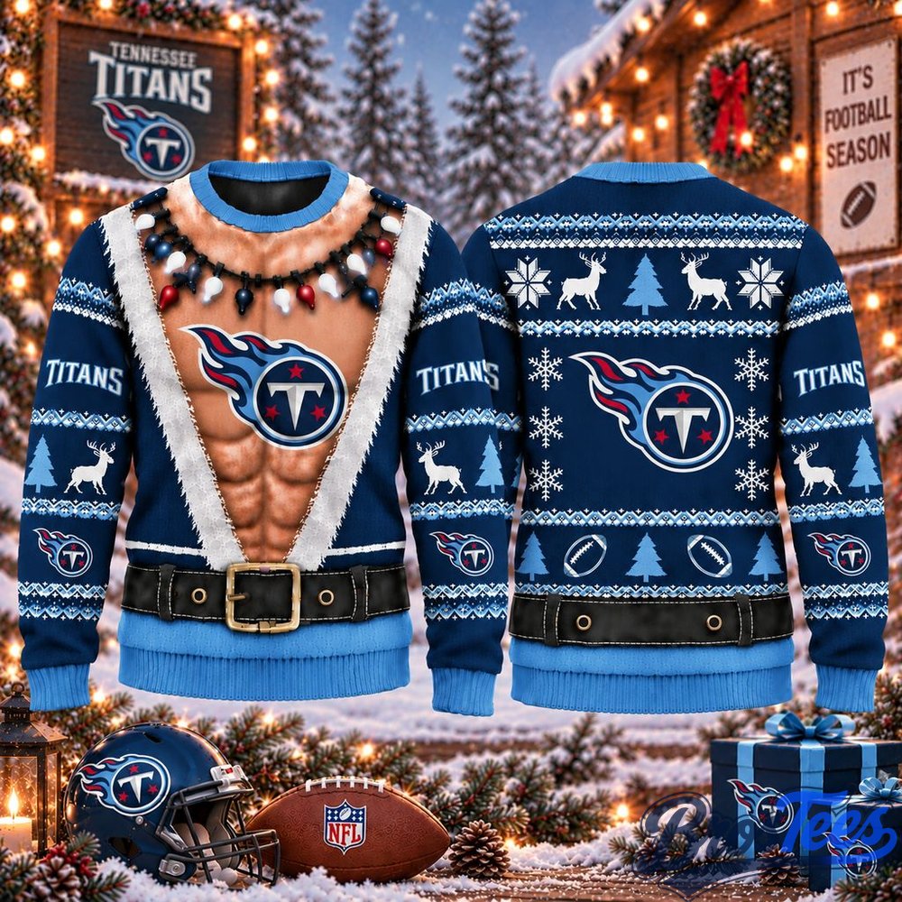 Tennessee Titans Funny Body Christmas Ugly Sweater