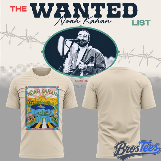 The Wanted Noah Kahan List The Great Divide Tour 2026 T-Shirt