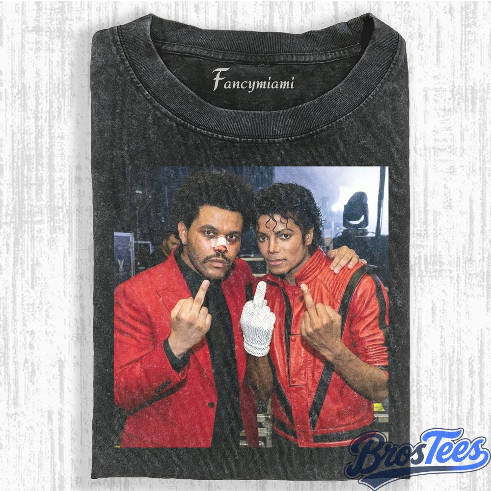 The Weeknd & Michael Jackson Red Suit Duo T-Shirt