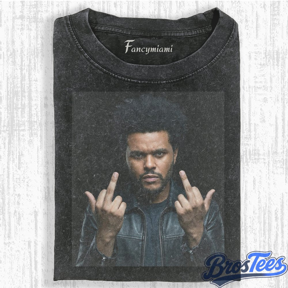 The Weeknd Middle Finger Pose T-Shirt