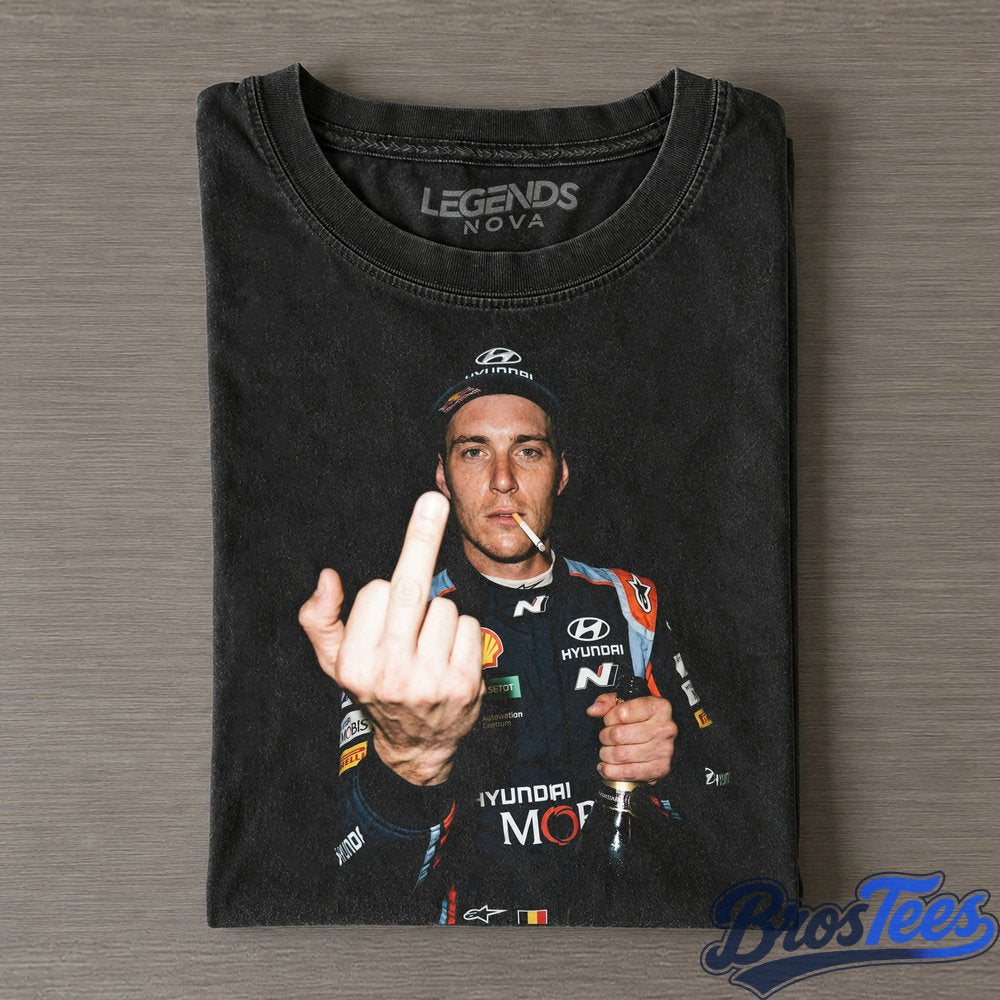 Thierry Neuville 2026 Secto Rally Finland|WRC Middle Finger Tee