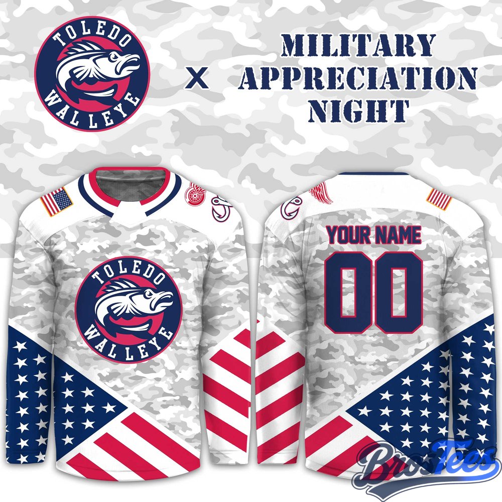 Toledo Walleye 2026 Military Appreciation Night Hockey Jersey