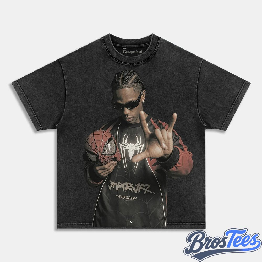 Travis Scott Spider-Man Throne Pose Tee
