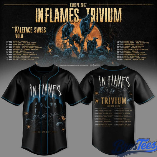 Trivium × In Flames Europe Tour 2027 Baseball Jersey
