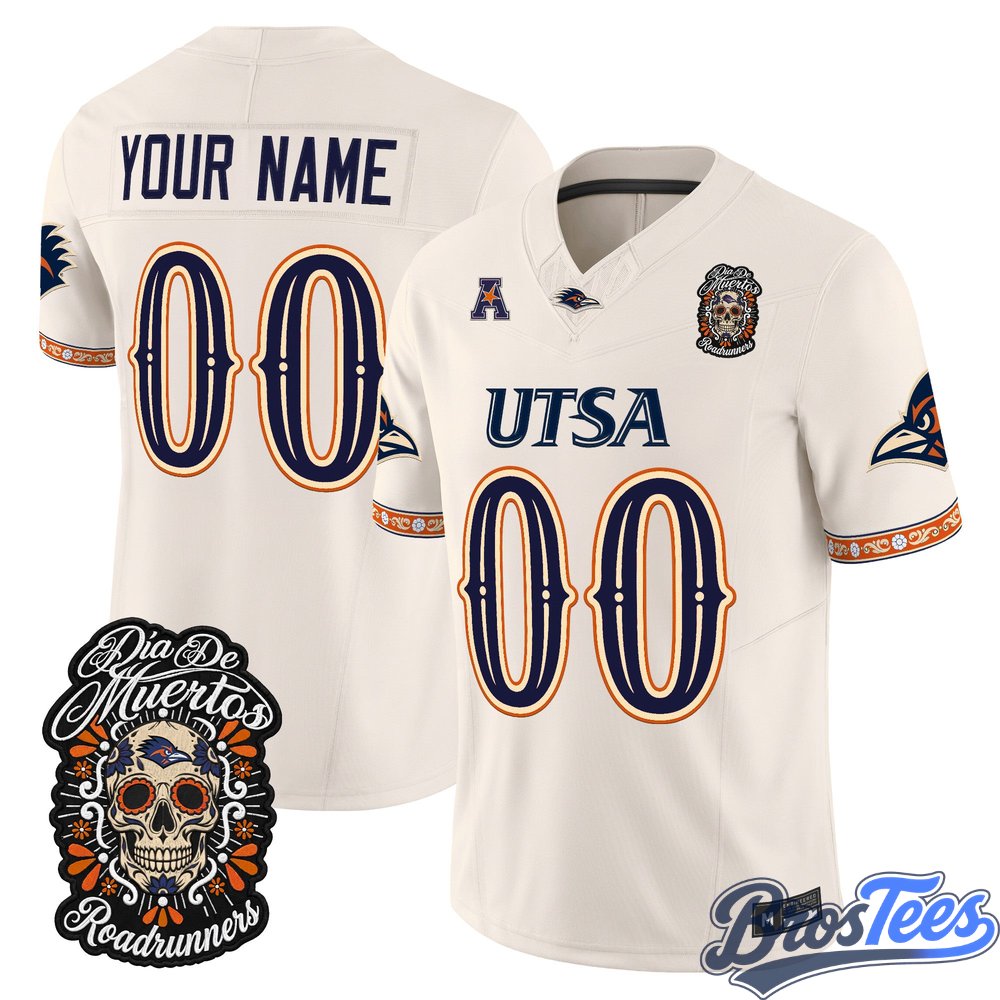 UTSA Roadrunners Día de los Muertos Vapor Limited Custom Jersey