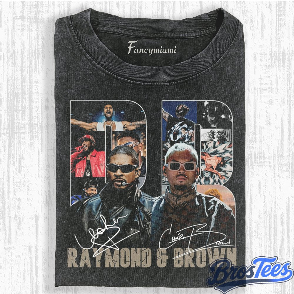 Usher Raymond & Chris Brown Tour Collage Tee
