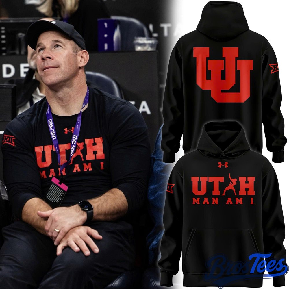 Utah Utes Coach Morgan Scalley Utah MAN AM I” Special Hoodie