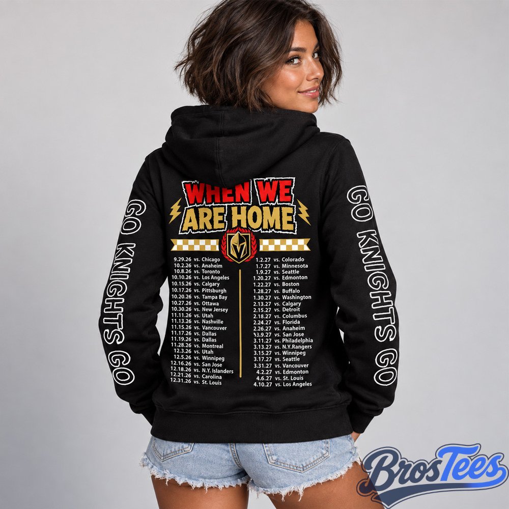 Vegas Golden Knights When We Were Emo Black Graphic Hoodie