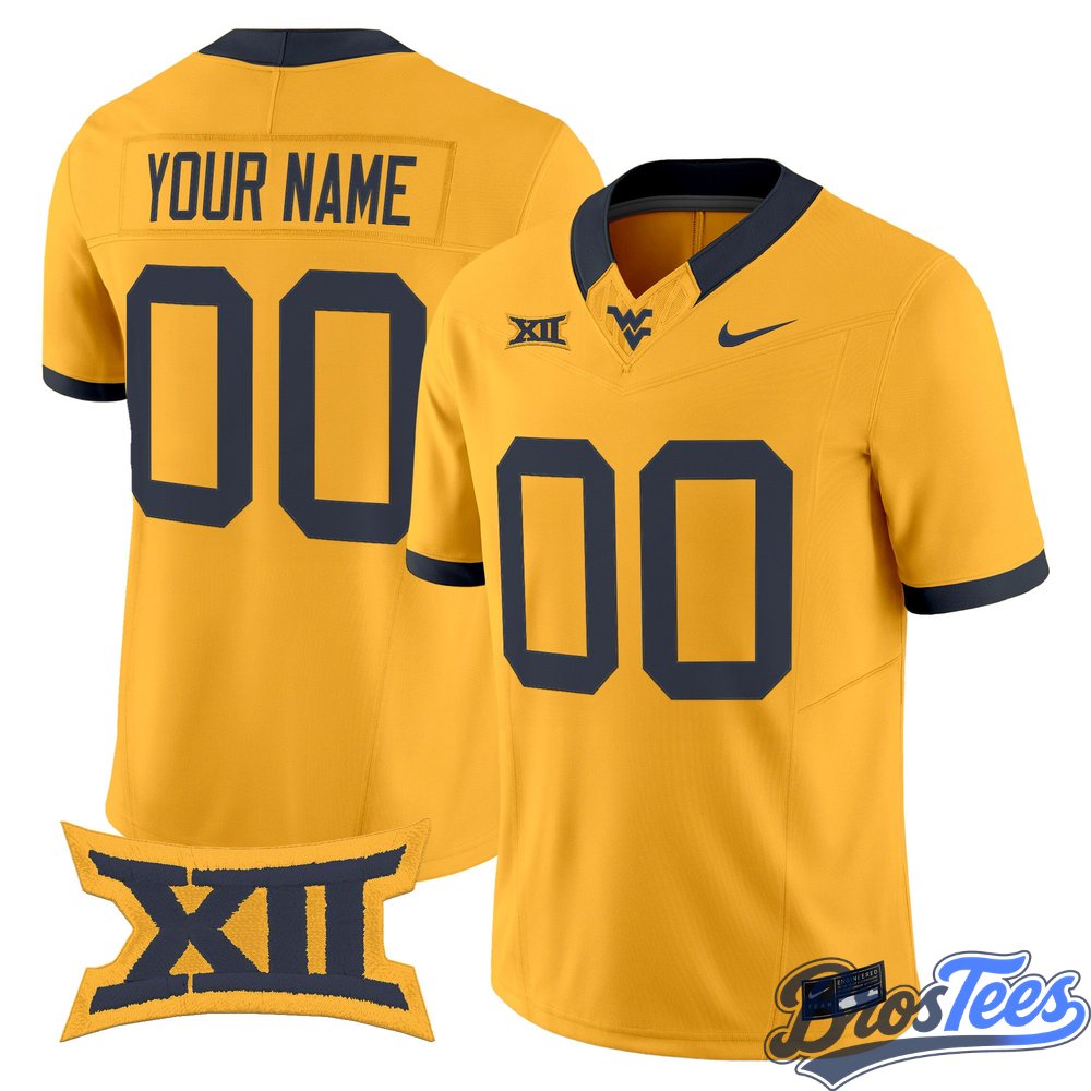 West Virginia Mountaineers 2026 Vapor Limited Custom Jersey - Stitched